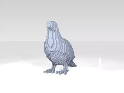 Dove Voxel 3D model