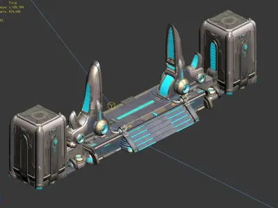 Different dimension - architecture - city gate 3D model