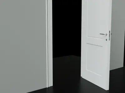Modern Door 1  Low-poly 3D model