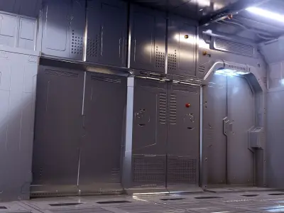  sci fi asets blender eevee pjct v6 3D model