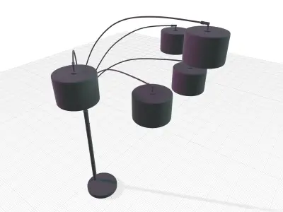 Lehigh Tree Floor Lamp - 2 Colour 3D model