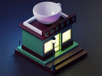 AQCoffeeShop V011 3D model