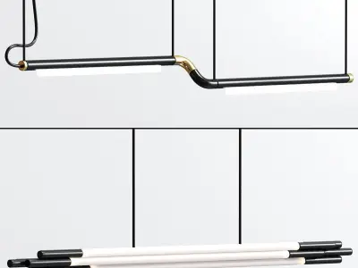 Sebastian Linear Suspension Collection 3D model