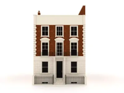 London Town House - Building - 3D Asset 3D model