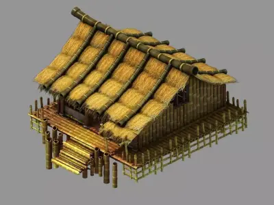 Forgetful Lin Dong - Bamboo House 21 3D model