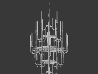 Gala Chandelier luxxu 3D model