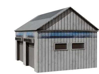 Warehouse 5 Low-poly 3D model purchase