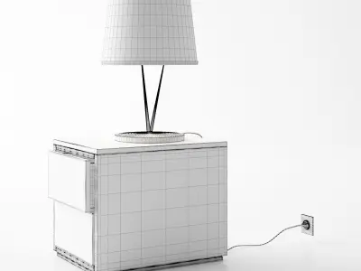 Night Stand - Lamp Free 3D model