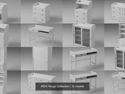 IKEA Hauga Collection 3D Model Pack