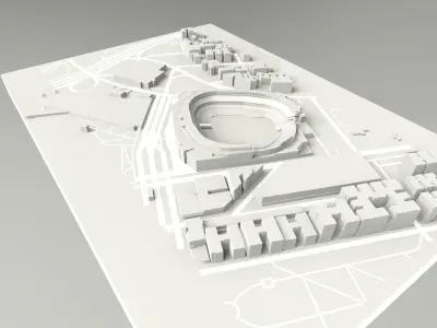 New York Yankees Baseball Stadium 3D model