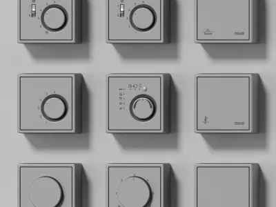 JUNG LS Cube - Hospitality kit 34 items 3D model