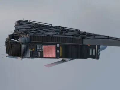 Sprayer Spaceship - 3D-Model 3D model