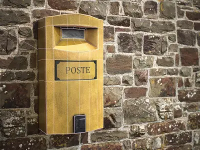 Italian Mail Box Free low-poly 3D model