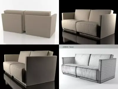 Doutzen two seat 3D model