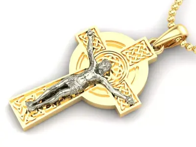 Light Gold Cross New Design  CP 65 3D print model