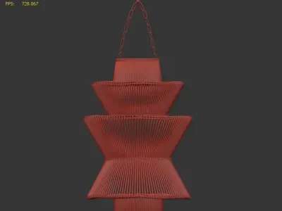 bamboo lamp 31 3D model