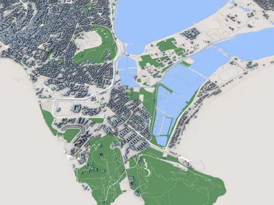 Cagliari Municipality Sardinia Italy 3D model