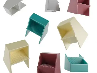 Mono Stepstool by Steffen Kehrle and Richard Lampert 3D model