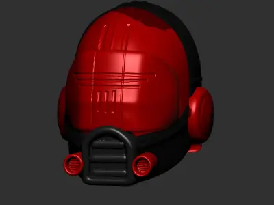 helmet high poly sculpt 3d printable ver 7 3D model 3D model 134