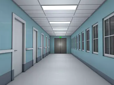 Hallway 3D model