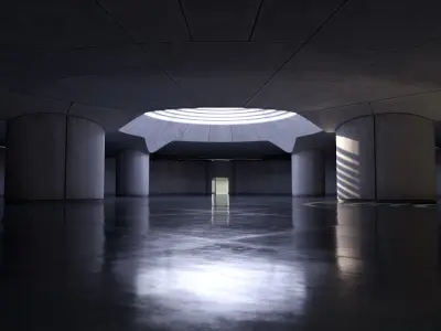  2 Futuristic Interiors Set 