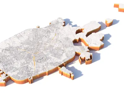 Minsk City Belarus 3D model purchase