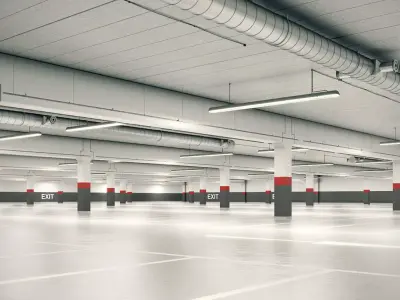 Underground Parking Garage 1 3D model