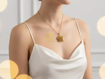 Rose Eternity Pendant 3D print model