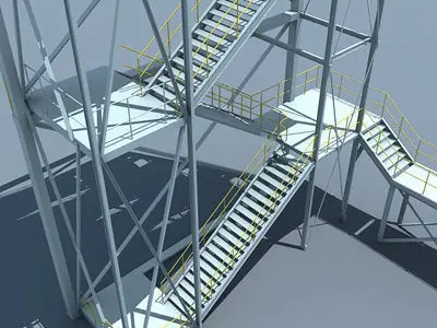 Industrial Tower 2 3D model