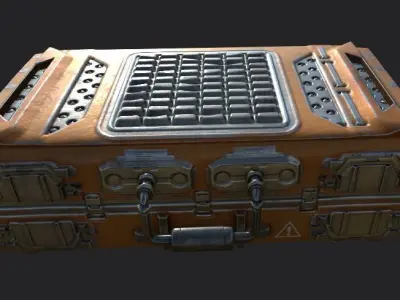Sci-Fi Panels PBR 3D model Low-poly 3D model