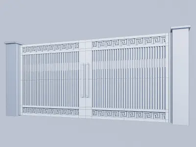 Gate For House Modern 3D model