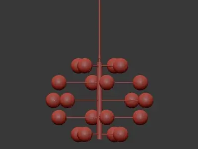 Italian Globe Cedar Moss Light 20 3D model