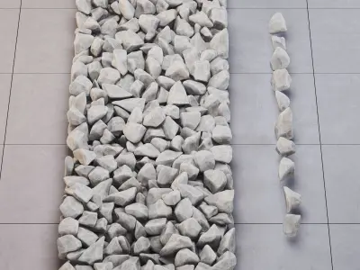 Stone glacial wite 3D model