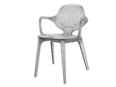 Clad Armchair 3D model