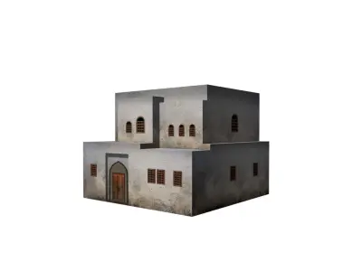 Middle Eastern Style Building - PBR Game Ready  Low-poly 3D model purchase