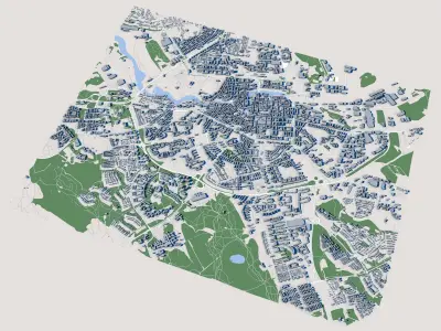 Norrkoping City Sweden 3D model