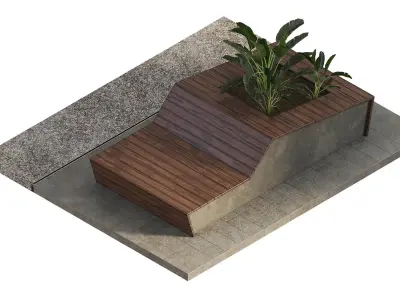 Outdoor furniture 1 3D model