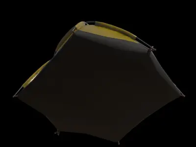 Pop-up Tent Low-poly 3D model