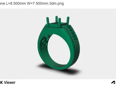 CATHEDRAL RING 3D print model