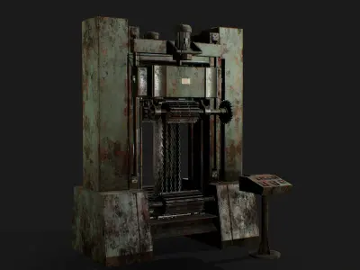 Frame Saw Low-poly 3D model
