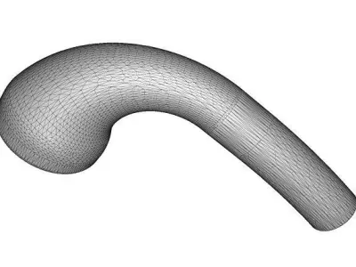 Brass Shower Head Low-poly 3D model