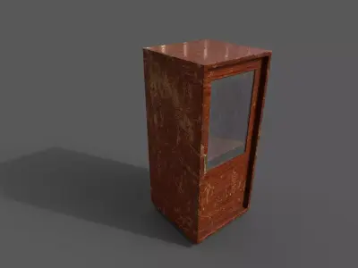 Old Modern Furniture 3D Model Terror Low-poly 3D model 15