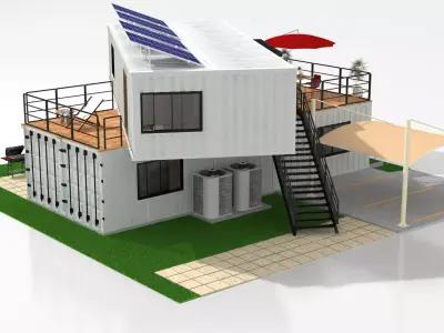40ft Container Houses  3D model