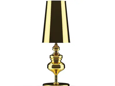 Golden Desk Lamp 3D model