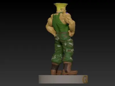 GUILE from street fighter 3D print model