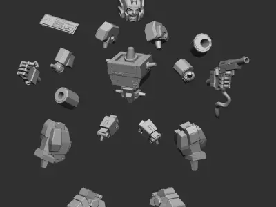 Nintendo Robot transformers mash up  3D model