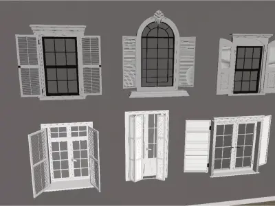 French window 3D model