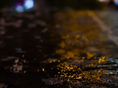 Animated Rain Low-poly 3D model