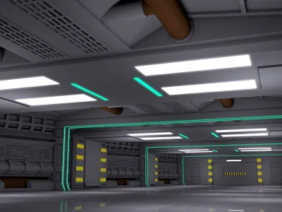 Sci Fi Interior 3D model