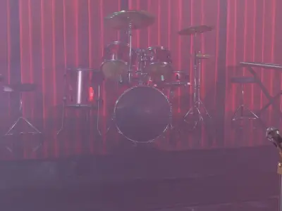 Band stage Free low-poly 3D model